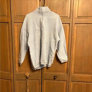 Cozy Blue Quarter-Zip Pullover